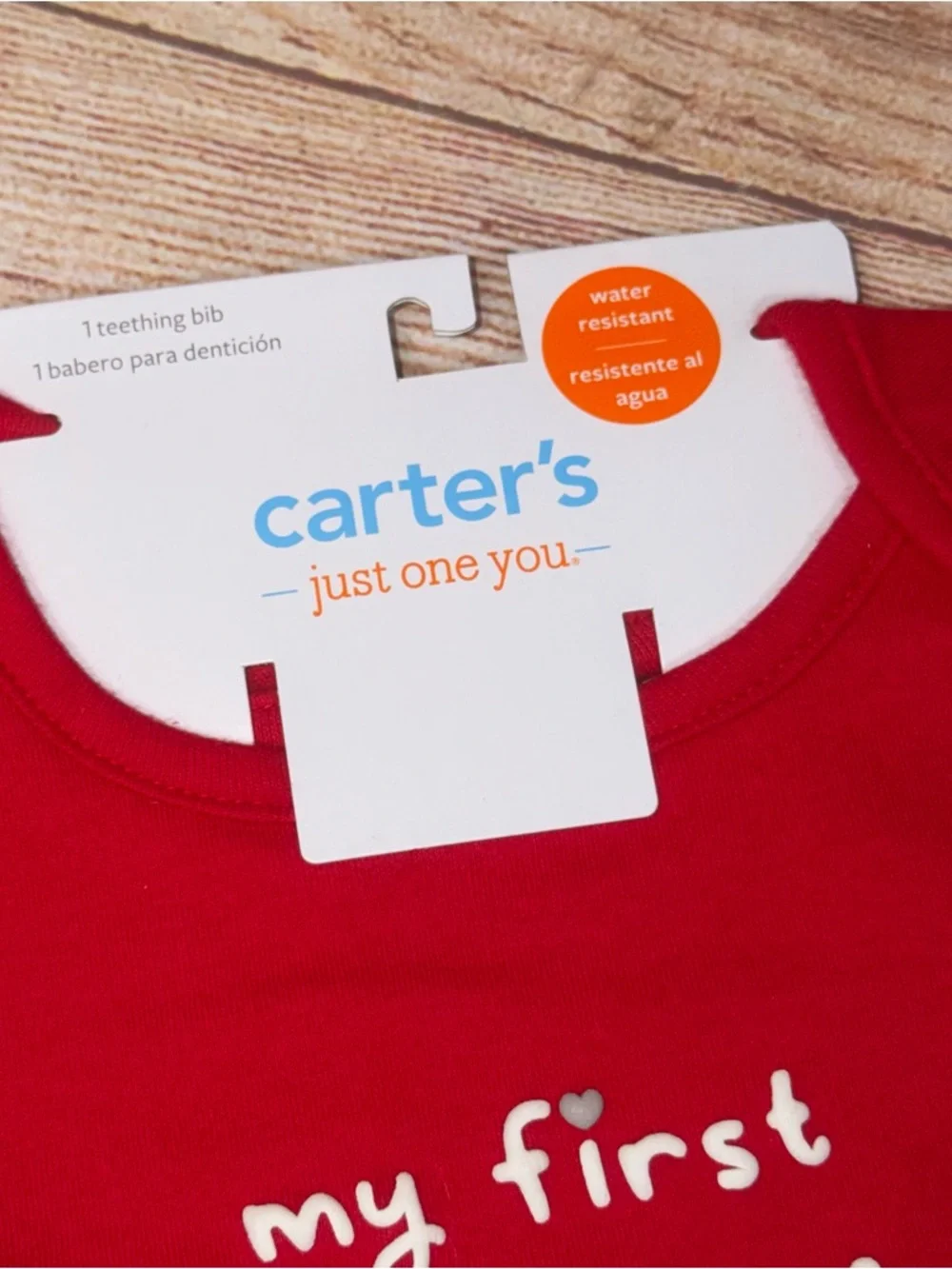 Carter’s Just One You “My First Valentines Day” Bib NWT